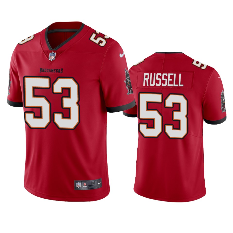 Tampa Bay Buccaneers Men Nike NFL 53 Chapelle Russell Red Vapor Untouchable Limited Jersey